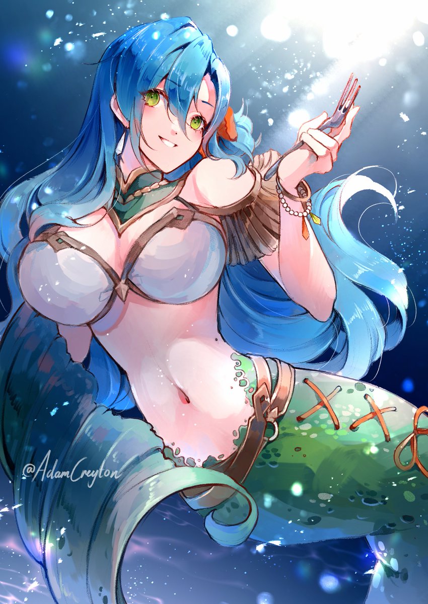 A commission for <a href="/Karxrida/">Karx</a>, 
Mermaid Chloe for Mermay! 

#FireEmblemEngage