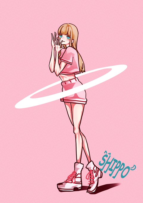 「pink shirt shoes」 illustration images(Latest)