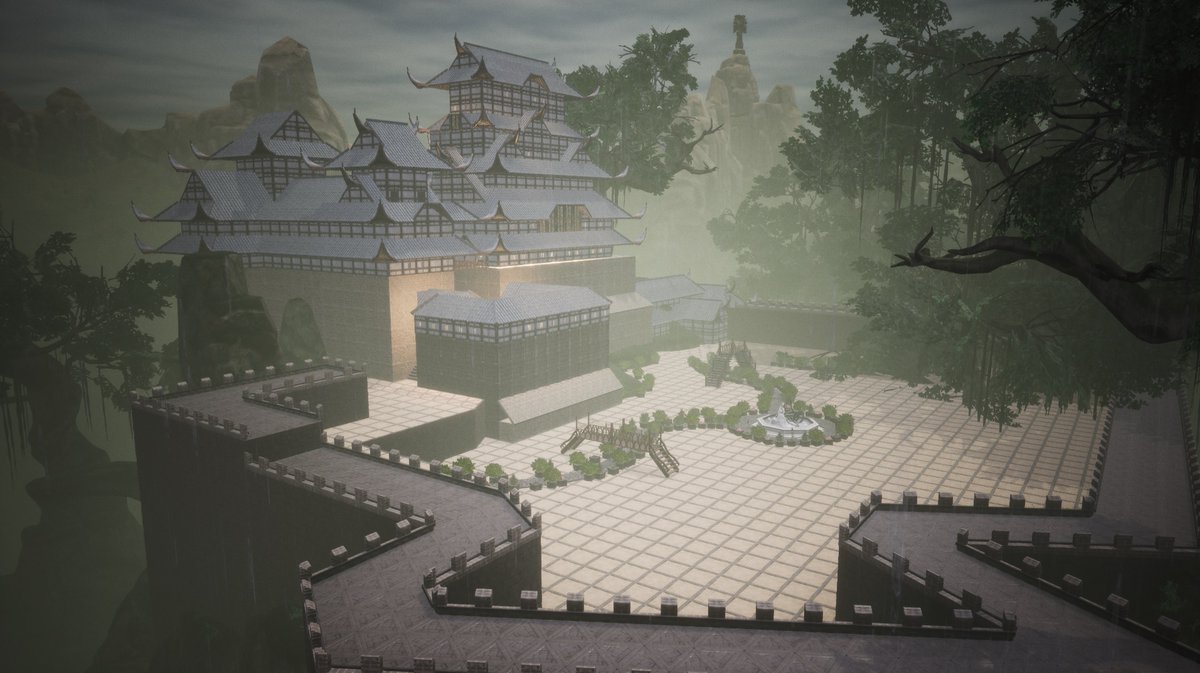 Caiyth's tweet image. Last night we finished @Funcom @ConanExiles 6th anniversary challenge build of Himeji castle, the sped up video is now up on Youtube. Go watch 🥰😊I really enjoyed doing this build! 😁 #FuncomCreator #ConanExiles