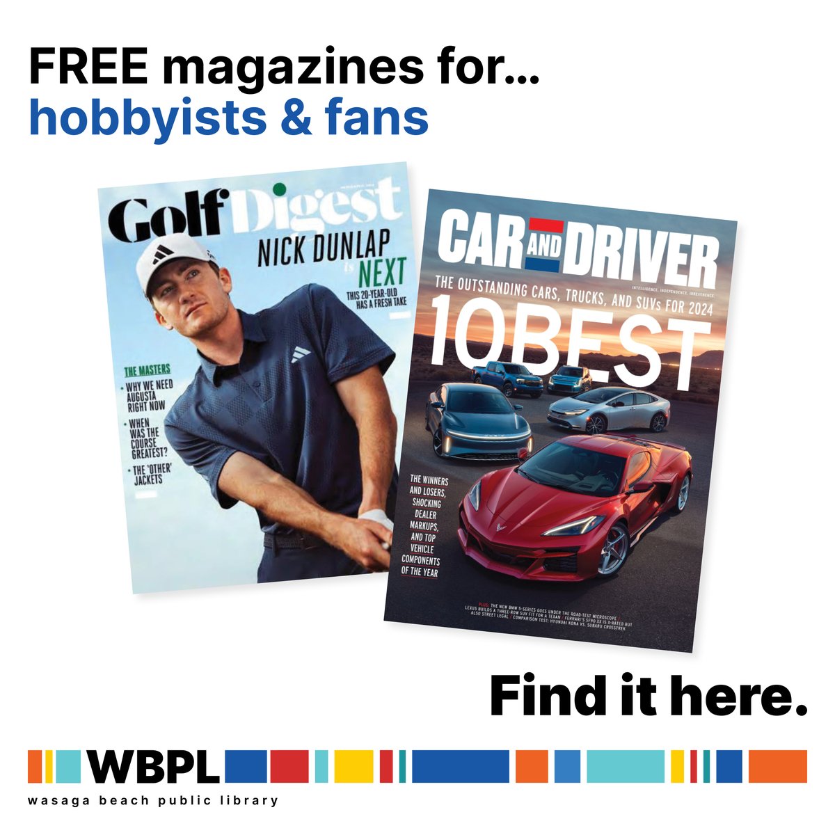 📚 Did you know? We offer over 25 magazines for FREE! Explore your passions with our extensive collection covering a range of interests for all ages. Borrowing is a budget-friendly way to dive into your favourite topics. 📖 #LibraryMagazines #FindItFree #WasagaBeach