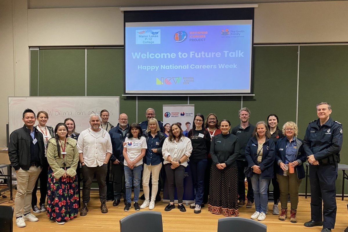 Seeing out #NationalCareersWeek with a Future Talk activity we ran in Melbourne. Speakers from 20 industries from engineering to hair and beauty, along with training and education providers spoke to students about pathways beyond school.