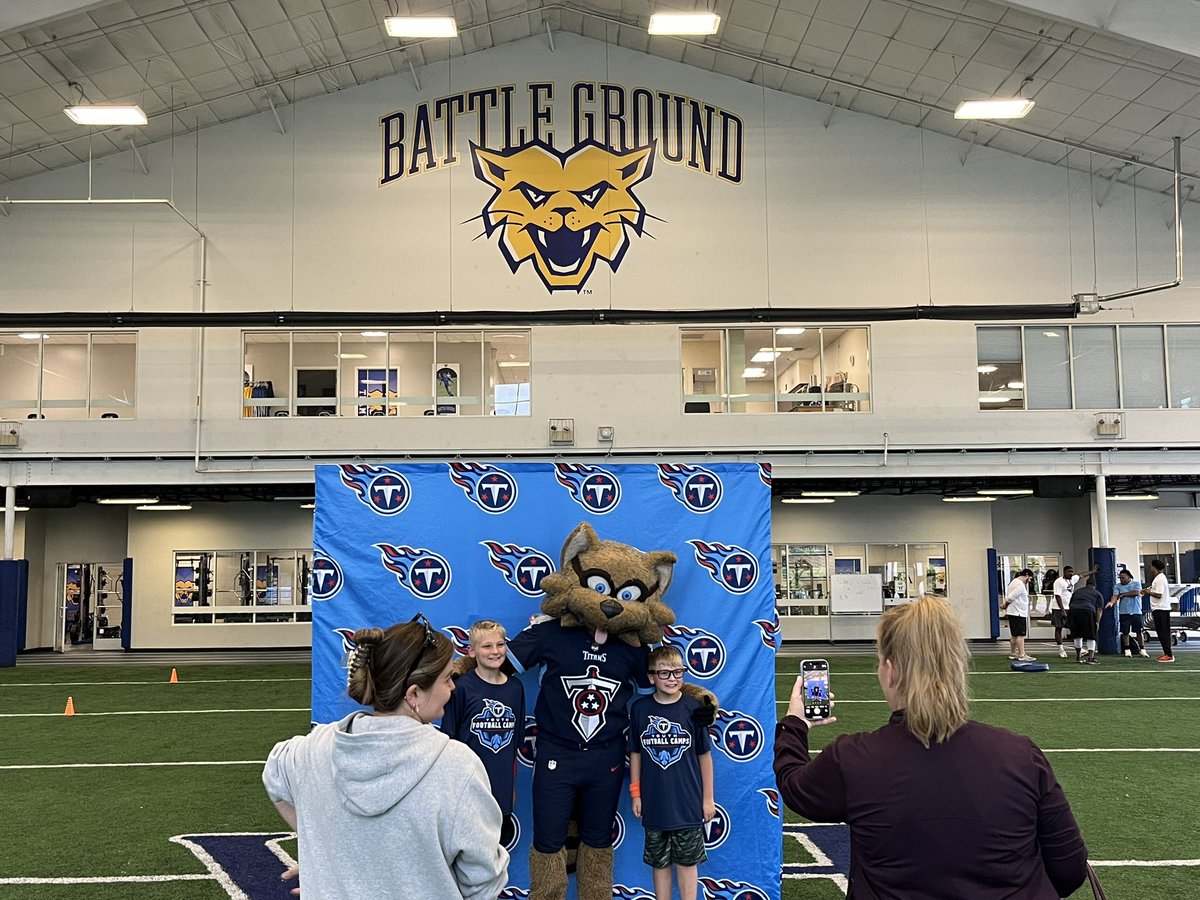 It was an honor for @FootballBga to host 125 youth athletes @Titans football camp today !! Looking forward to next year !! Thanks to @JoshCorey_ for a great experience for all involved.