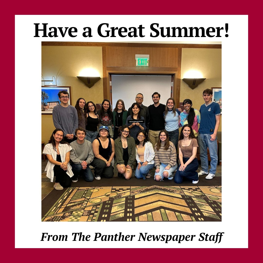 Have a great summer, Panthers! Congratulations to all those graduating, and see all continuing students next fall!