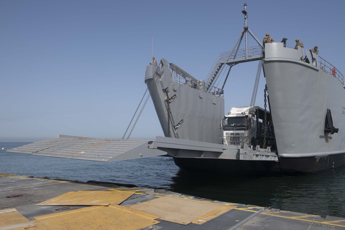 The men and women of U.S. Central Command are proud to support USAID in the delivery of humanitarian assistance to Gaza. This corridor is a multinational and combined effort led by USAID and the Department of Defense - alongside the Republic of Cyprus, the United Nations, and