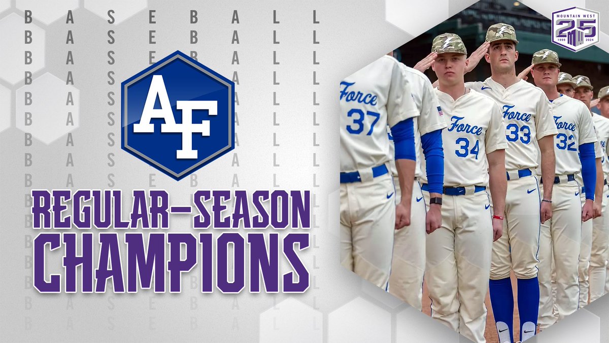 The Air Force Falcons are the Mountain West regular season baseball champions 🏆👏 @AF_Baseball #MWBSB l #FlyFightWin