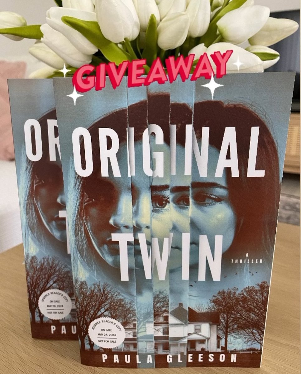 💫💫 5 book Giveaway 💫💫 #OriginalTwin Let’s celebrate this Thriller Beauty that’s out June 1st. To enter Pls retweet and follow @PaulaGleeson Also, pls share a 2023 or 2024 debut you’ve read and gush about why you loved it. Winners chosen Sat, 5/25. #WritingCommunity #amwriting