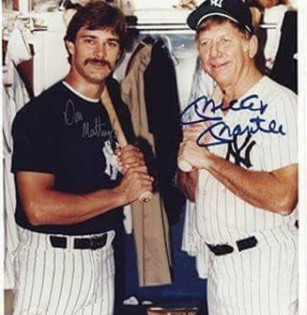 Don Mattingly and Mickey Mantle