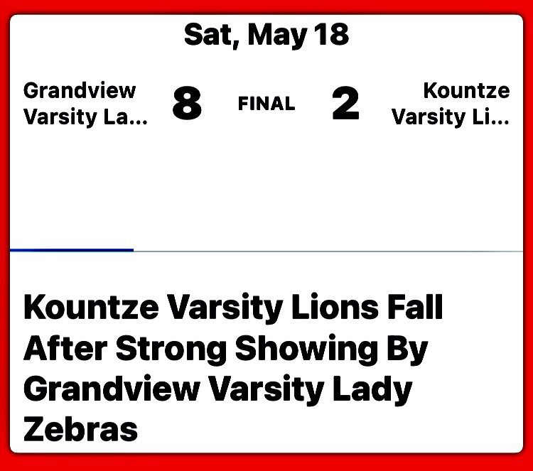 What an incredible season by the <a href="/ktzsoftball/">Kountze Softball</a> team! RECORD setting!