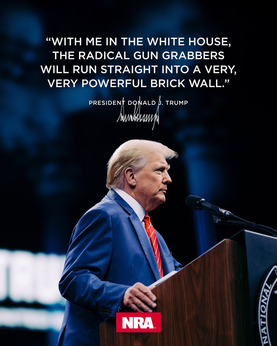 NRA's tweet image. We are proud to endorse Donald J. Trump for President 🇺🇸🇺🇸🇺🇸