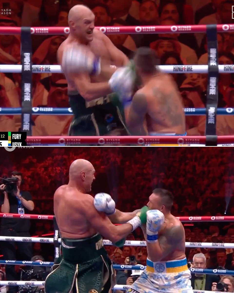 Tyson Fury's uppercut lands clean on Usyk 💥 #FuryUsyk | Live NOW on DAZN: Click link in bio to buy