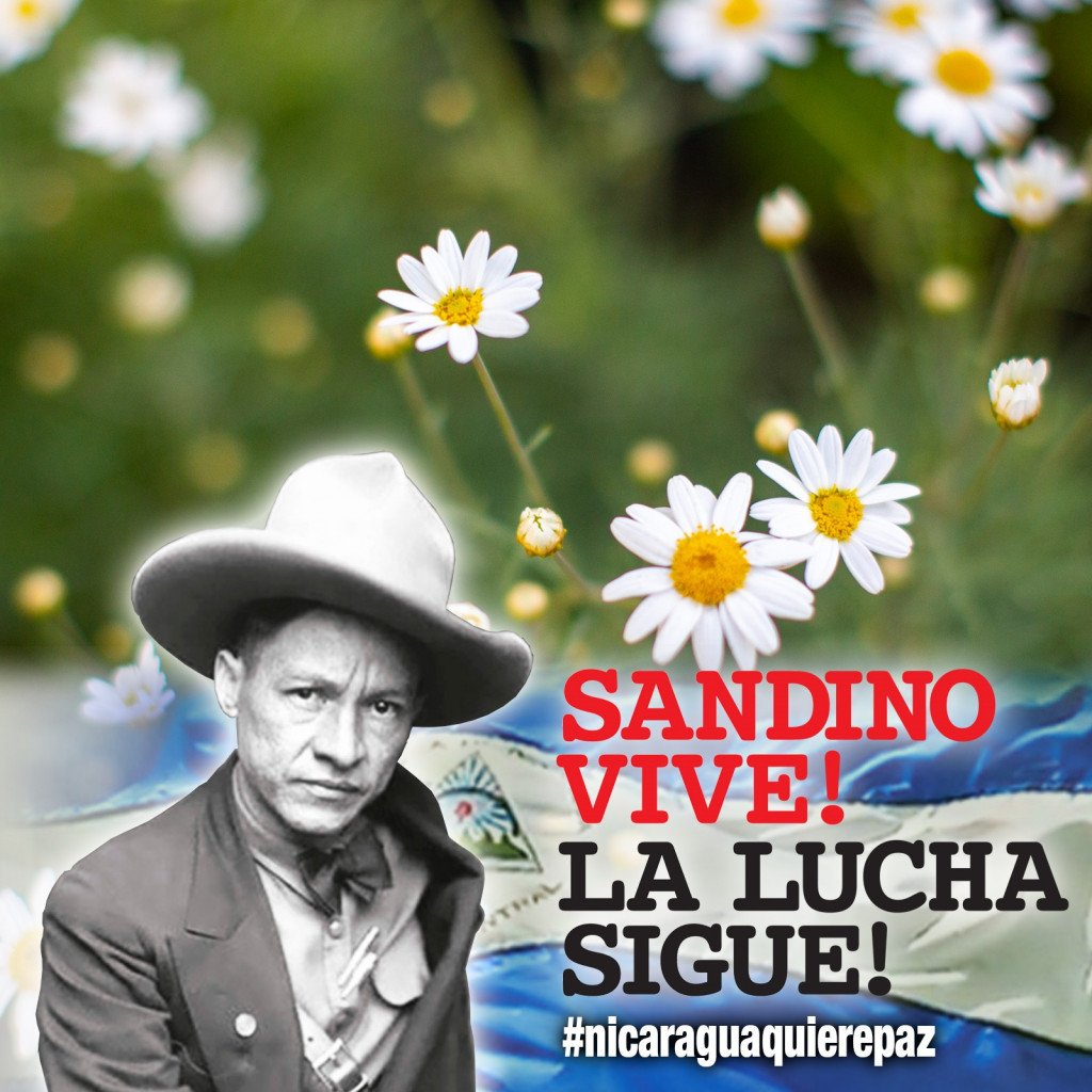 La Soberanía que defendió el General Sandino, la seguiremos manteniendo por siempre, porque amamos #Nicaragua, tierra sagrada de nuestros héroes y mártires. #SandinoPadreYGuía #UnidosEnVictorias @melek_luna @Estrelladepaz07