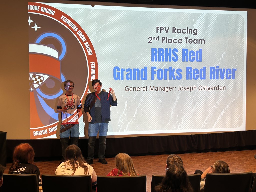 Day 2 has wrapped up with awards. Houston took home awards for 2nd place in simulator and 1st place in FPV! Team Red and White also placed in FPV in the team events. Great work Riders! <a href="/RRHSactivities/">Red River High School Activities</a>