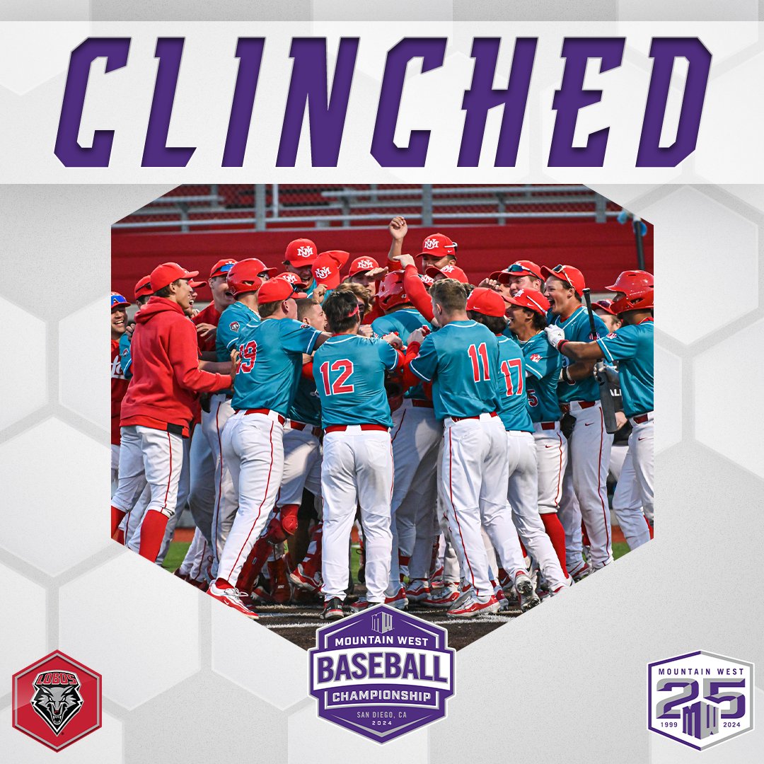 The Lobos have clinched a spot in the #MWBSB Championship in San Diego ⚾️ @UNMLoboBaseball #AtThePeak l #GoLobos