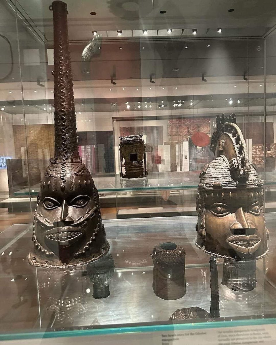 Some Benin artifacts at the British Museum in Central London, UK.