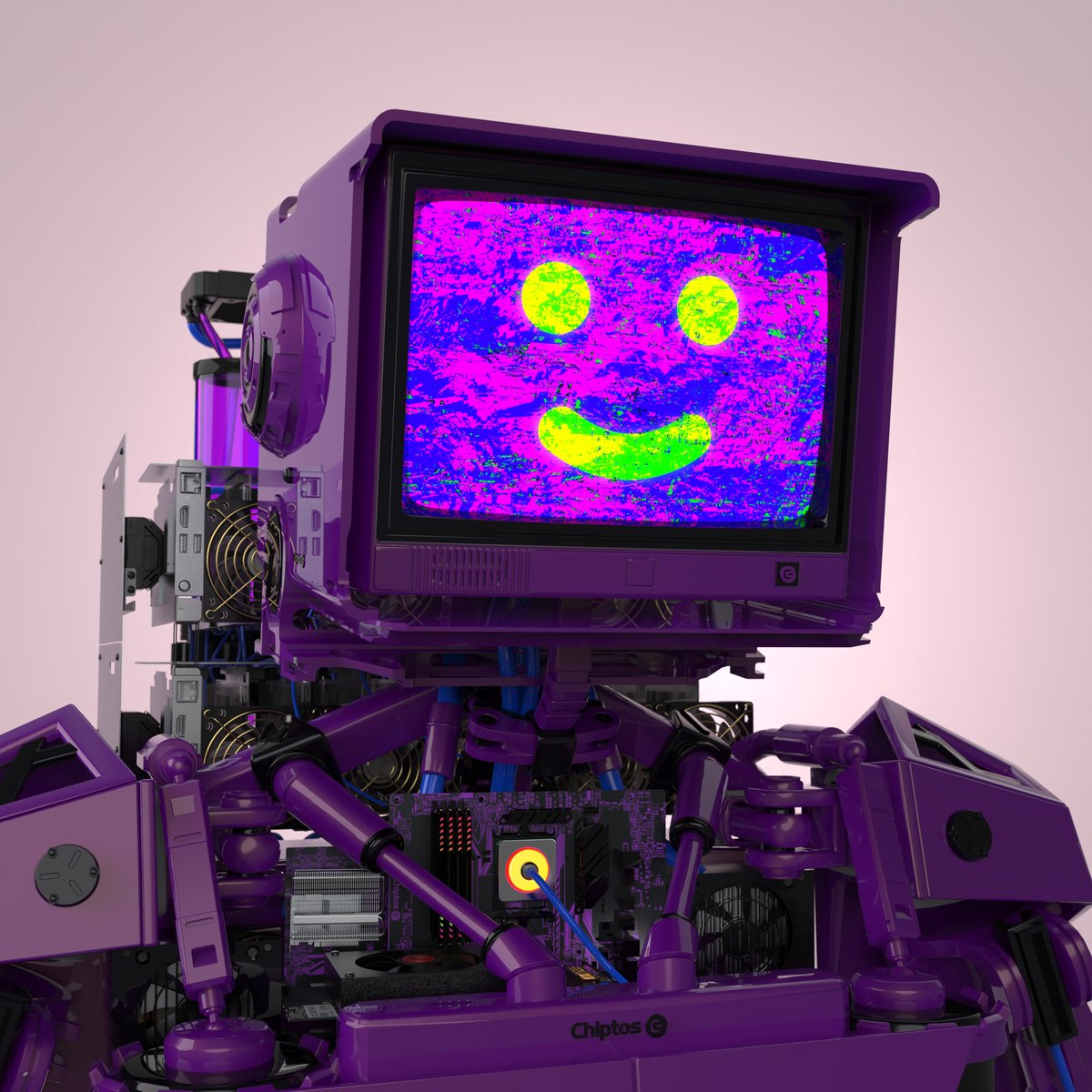 Chipto of the day.
Type: CRT with Purple Metallic and Cobalt cords.

ChiptosX #2146 opensea.io/assets/ETHEREU…

Chiptos are a collection of robots made out of computer parts.

#3DRobot #RobotDesign #chiptos