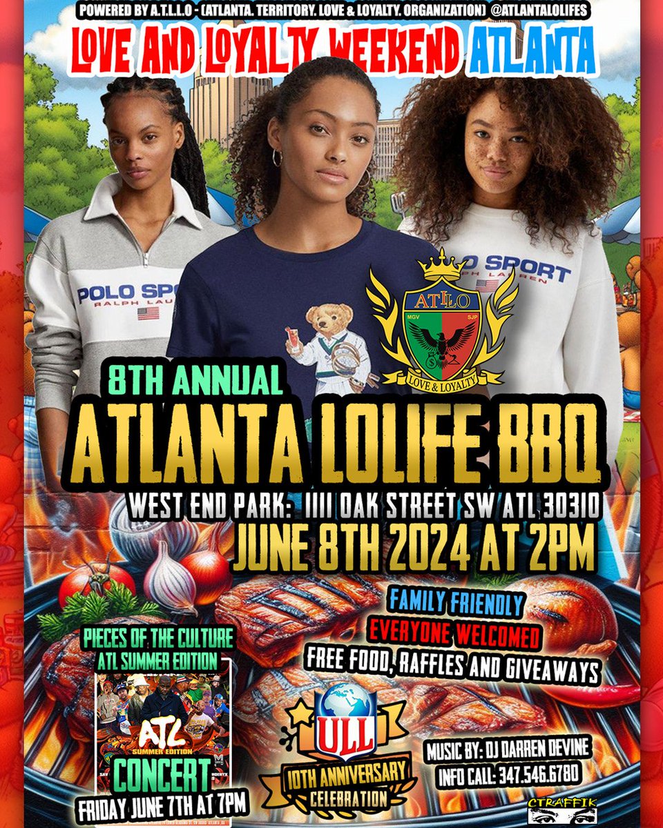 CTRAFFIK 🎧 (@ctraffik) on Twitter photo Only weeks away from the #AtlantaLoLifeBBQ and #LoveAndLoyaltyWeekendAtlanta with Friday Nights Concert featuring <a href="/ShabaamSahdeeq/">SHABAAM SAHDEEQ</a> <a href="/JRONIN/">DJ J-Ronin</a> and Saturday the BBQ featuring free food, raffles and giveaways! Make plans for ATL June 7th and 8th! #2LsUp #LoveAndLoyalty #ULL #LoLifes Only weeks away from the #AtlantaLoLifeBBQ and #LoveAndLoyaltyWeekendAtlanta with Friday Nights Concert featuring <a href="/ShabaamSahdeeq/">SHABAAM SAHDEEQ</a> <a href="/JRONIN/">DJ J-Ronin</a> and Saturday the BBQ featuring free food, raffles and giveaways! Make plans for ATL June 7th and 8th! #2LsUp #LoveAndLoyalty #ULL #LoLifes