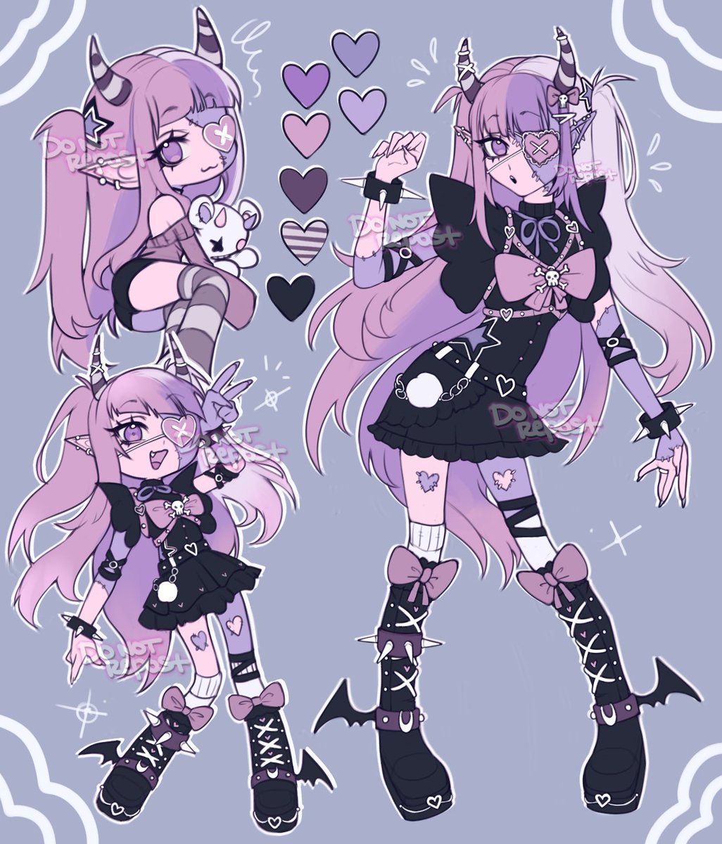 New adopt up for auction! ᐠ( ᐛ )ᐟ
Demon Idol ; sb is $50 usd  
━━━★ 
• Commercial rights are auto-granted after $300
• Payment plans ok! • No refunds 
• Bid below if interested! • No auto-buy