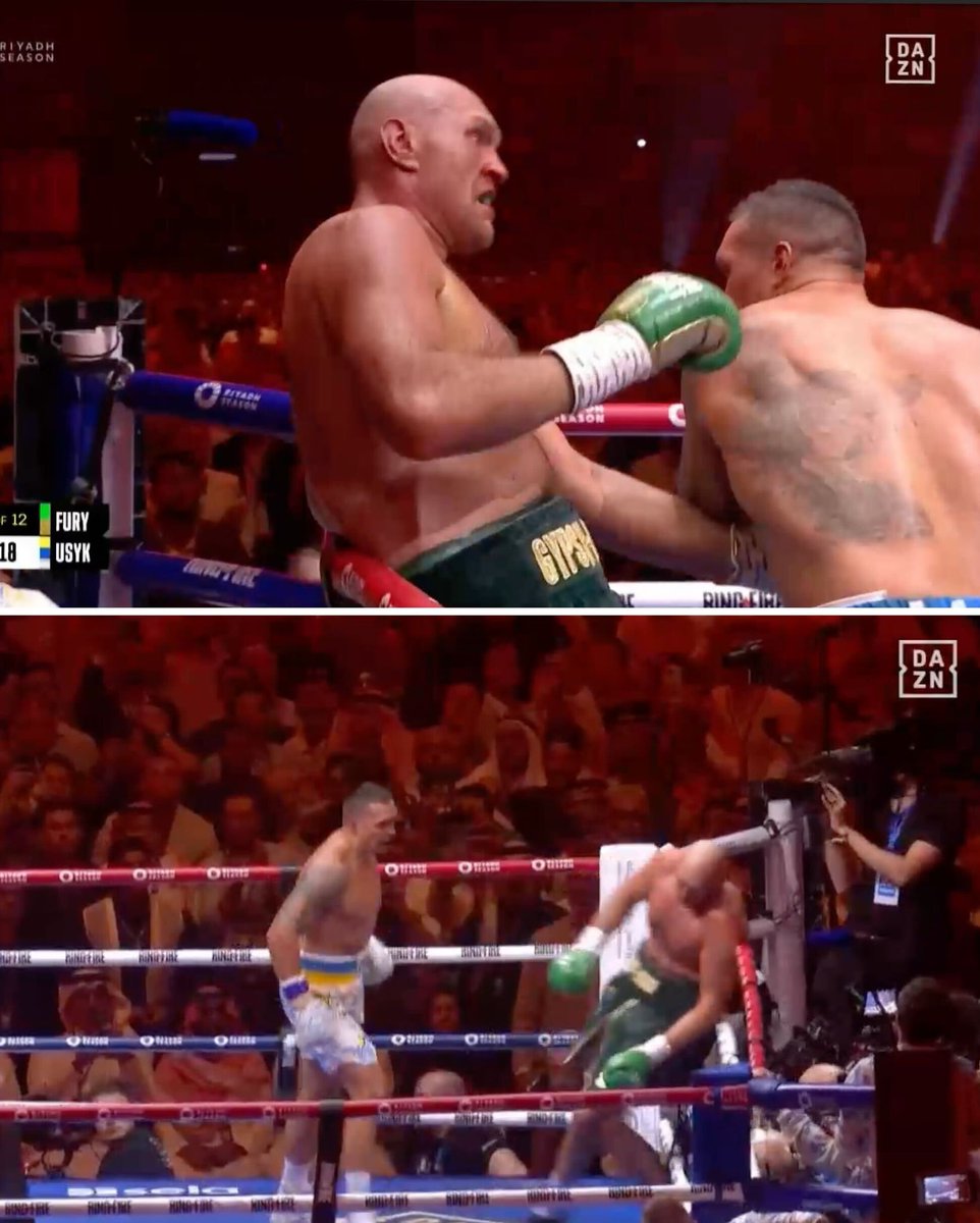 TYSON FURY SAVED BY THE BELL 😱😬