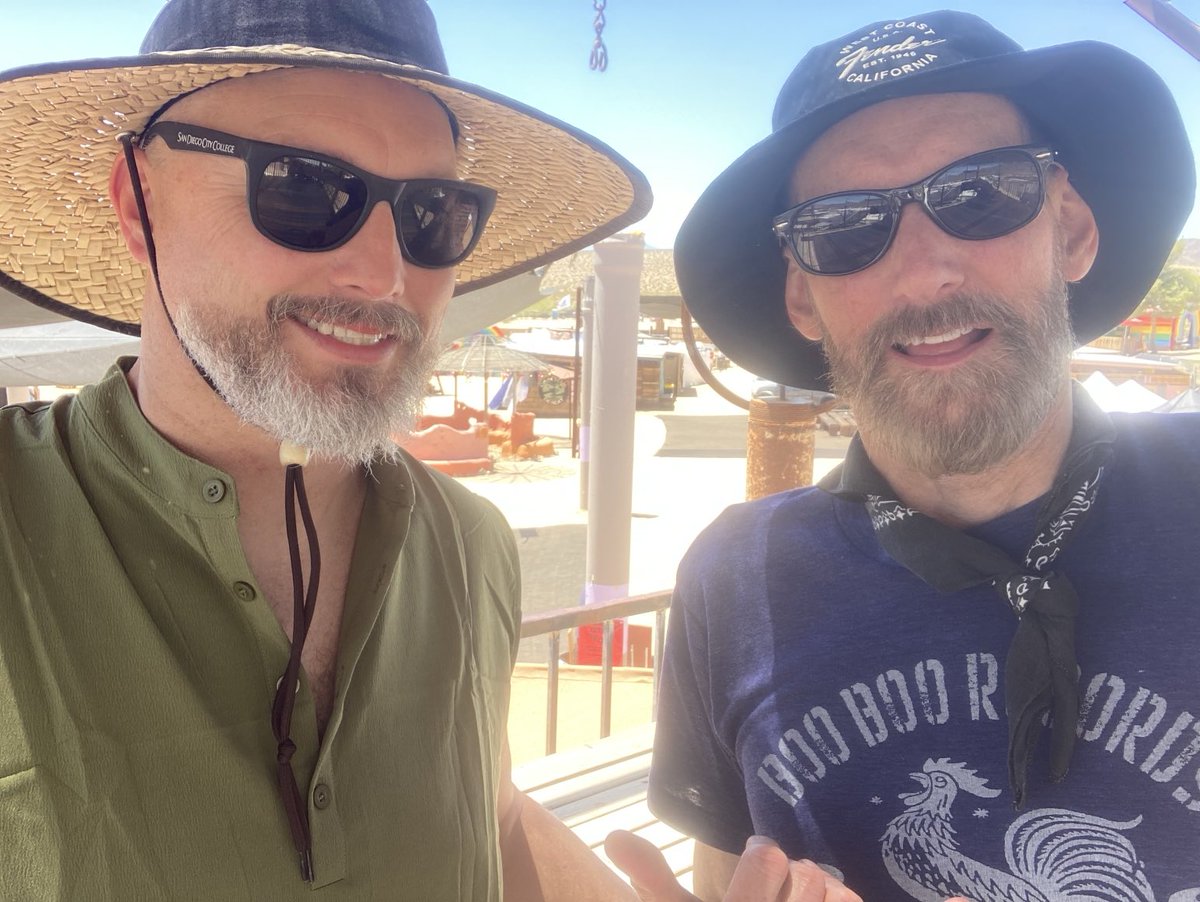 @joshuamusicfestival with Smilin’ Marty. A couple of desert rats. #91X #KEBF