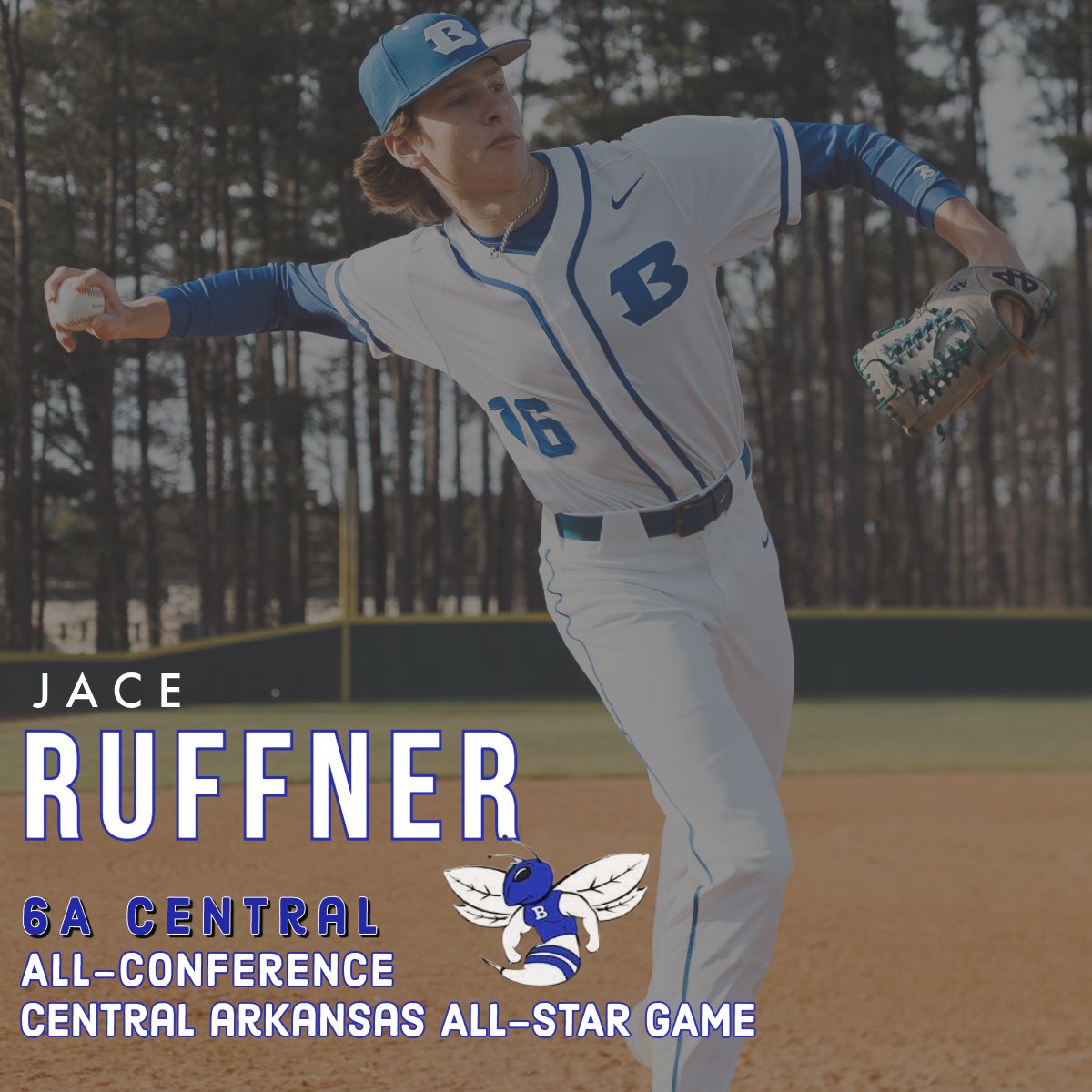 Hornet RBI Club (@clubrbi) on Twitter photo Congratulations to <a href="/JaceRuffner/">Jace Ruffner</a> for his 6A Central All-Conference honors and being selected for the Central Arkansas All-Star Game. Congratulations to <a href="/JaceRuffner/">Jace Ruffner</a> for his 6A Central All-Conference honors and being selected for the Central Arkansas All-Star Game.