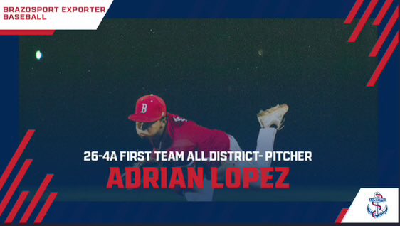 Congrats to Adrian Lopez for making Fist Team All District!