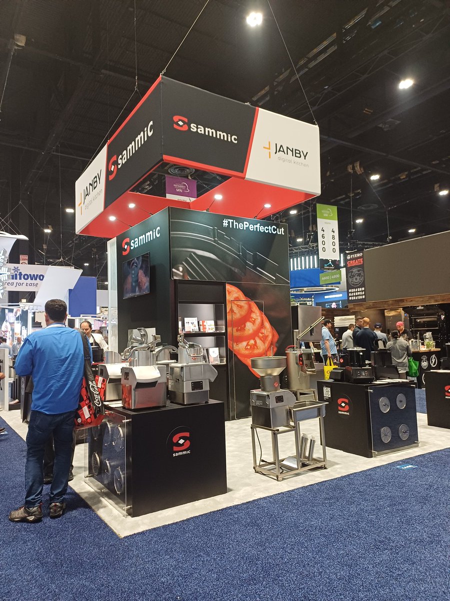 Spanish companies at #2024RestaurantShow in Chicago 🇺🇸
Visit <a href="/SammicSL/">Sammic S.L.</a> at South Hall, Booth 4468 #HorecaEquipmentfromSpain 🇪🇸