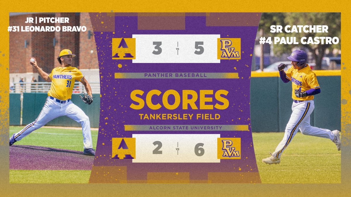 PVAMBSB: Panther baseball get the 🧹 🧹 🧹 over Alcorn State in the three-game series. PVAMU will now turn their attention towards the first round of the 2024 SWAC Championship Tournament to be held May 22-26, in Atlanta, Ga. #WhereChampionsAreBuilt