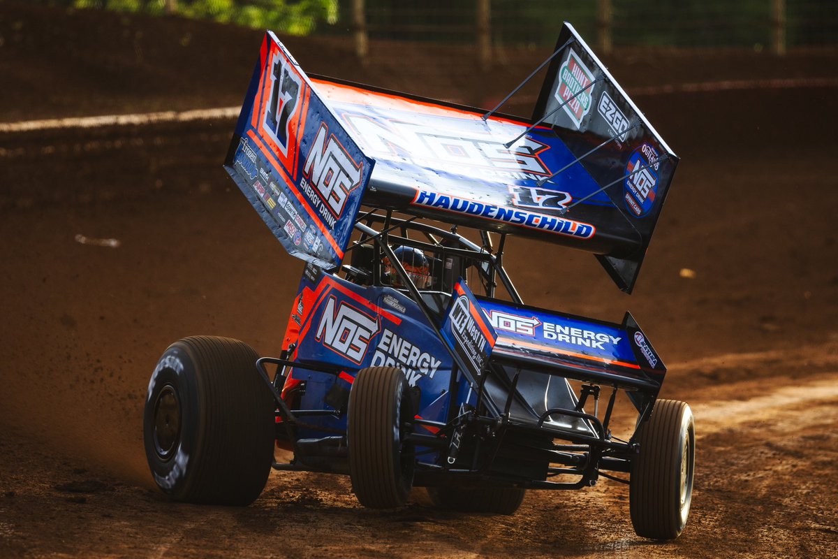 𝗤𝗨𝗜𝗖𝗞 𝗧𝗜𝗜𝗜𝗜𝗜𝗠𝗠𝗠𝗠𝗠𝗘𝗘𝗘 It’s the home state hero, @Haudenschild_17, claiming @SimpsonRacing Quick Time! Haudenschild takes the @SJMRacing17/@NosEnergyDrink machine around @SharonSpdwy in 14.113 seconds!