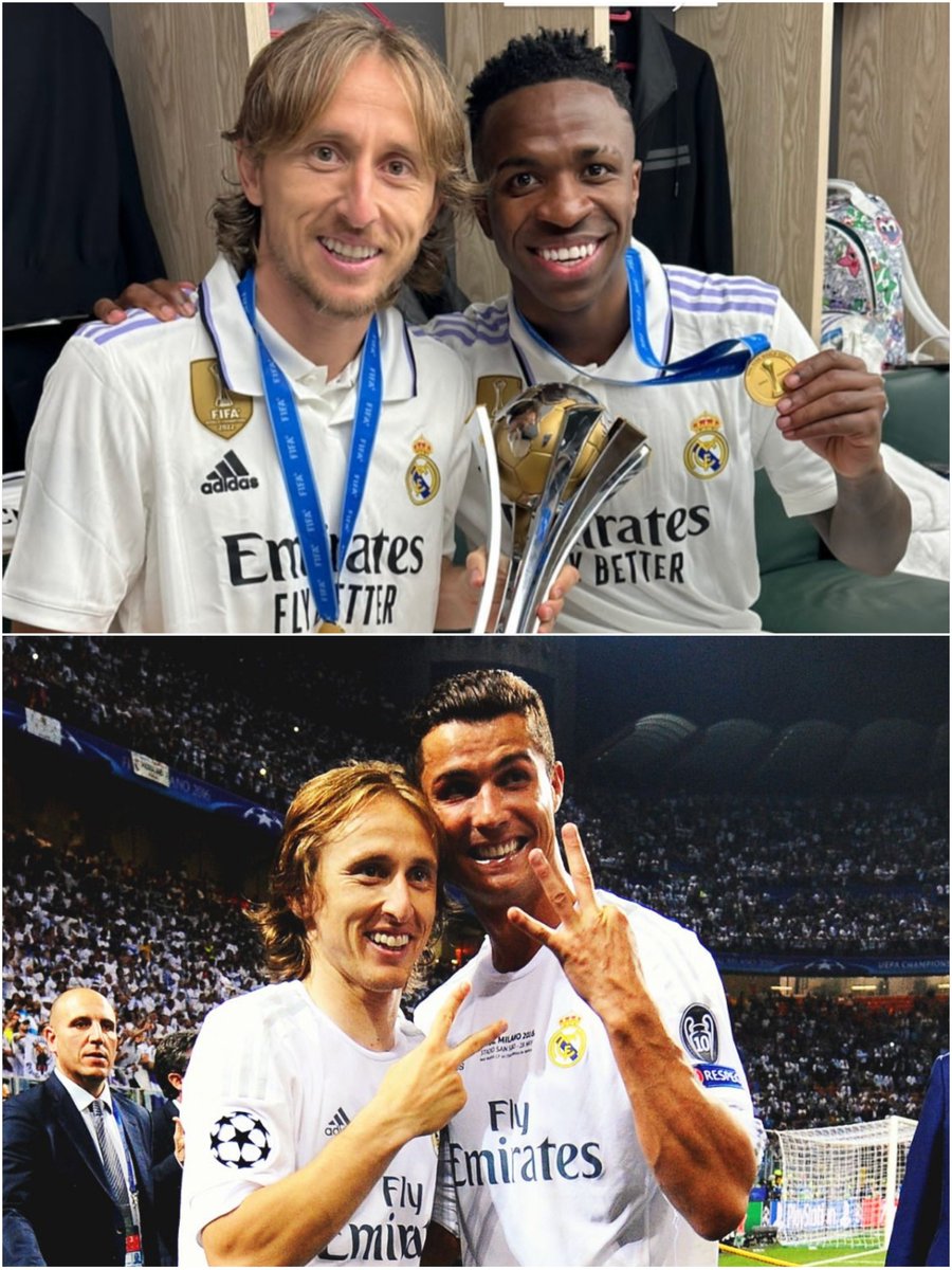 Do you want to feel old? 😢 With Modrić set to stay for another season, he will have played more seasons with Vinicius (7) than with Cristiano Ronaldo (6).