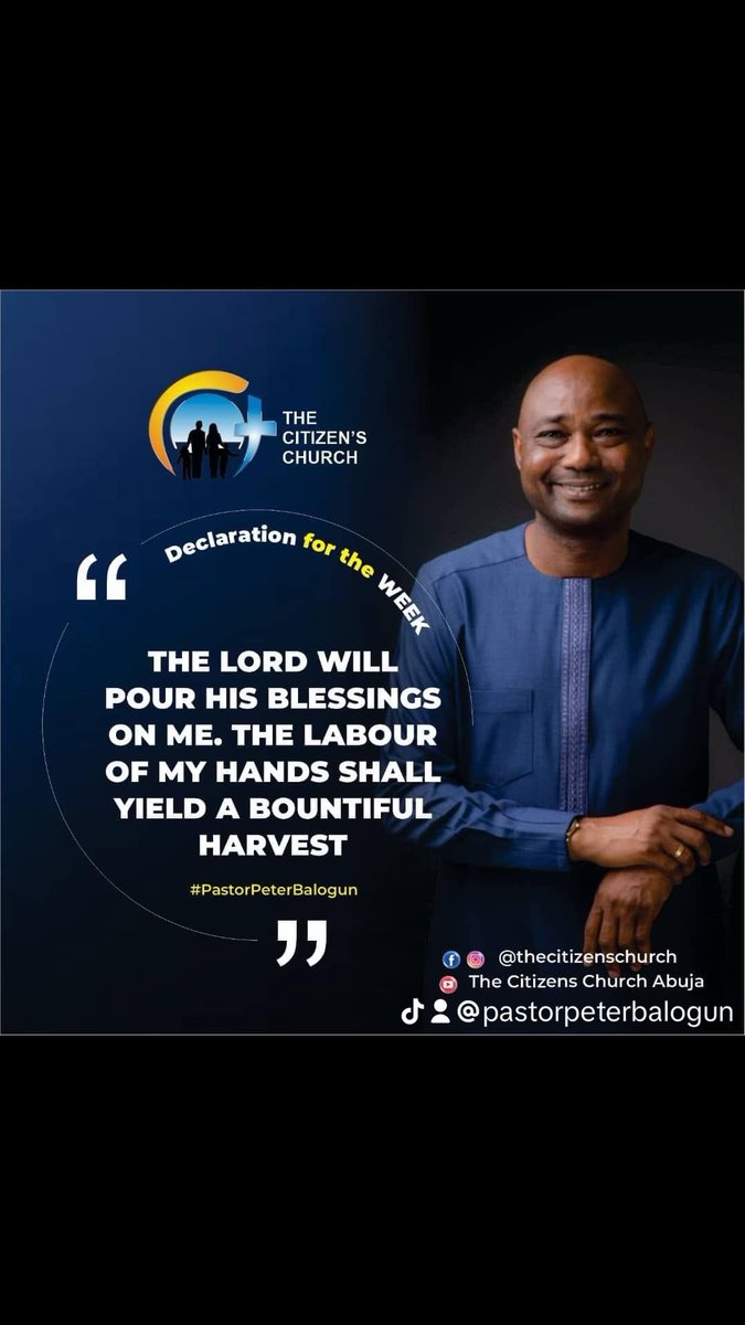 As you make this confession, the Lord will establish it in your life. Type Amen, share and follow me.