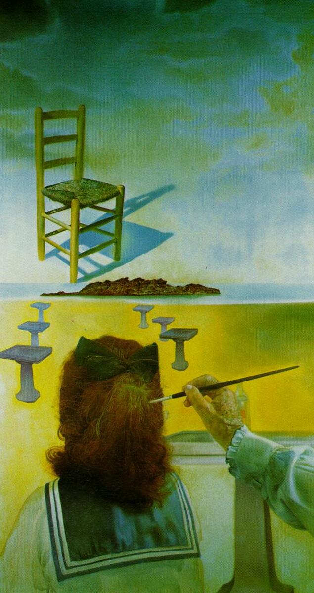 The Chair (stereoscopic work, right component), 1975 linktr.ee/dali_artbot