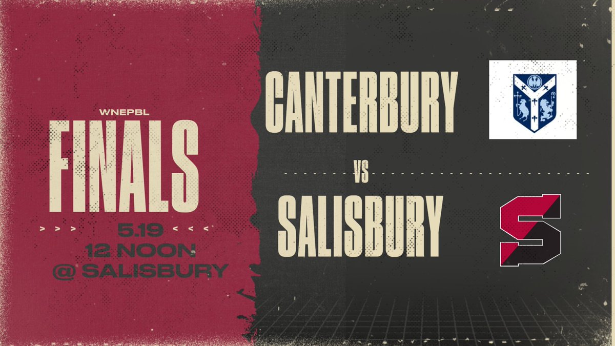WNEPBL (@wnepbl) on Twitter photo Tomorrow <a href="/SarumBaseball/">Salisbury Baseball</a> will host <a href="/cburybaseball/">Canterbury Baseball</a> for the <a href="/wnepbl/">WNEPBL</a> Championship. Noon first pitch. salisburyschool.org/athletics/live… Tomorrow <a href="/SarumBaseball/">Salisbury Baseball</a> will host <a href="/cburybaseball/">Canterbury Baseball</a> for the <a href="/wnepbl/">WNEPBL</a> Championship. Noon first pitch. salisburyschool.org/athletics/live…