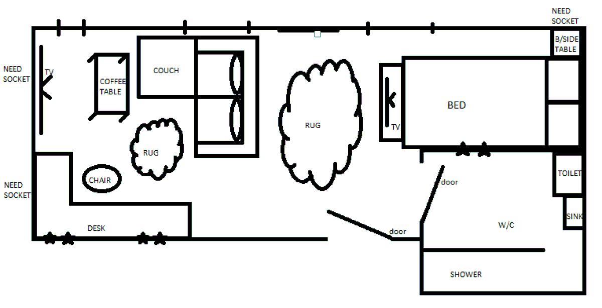 Moving house very soon, I have not C4D knowledge so had to use paint, but what do we think of the new bedroom?