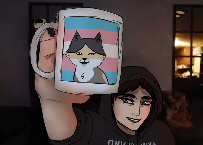 「male focus mug」 illustration images(Latest)