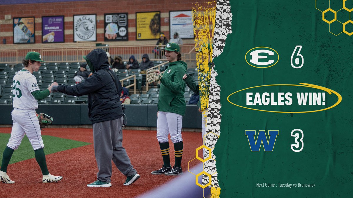 Sean Garlock comes through with an extra innings go-head RBI single in his first Varsity at-bat, and Vinny Waters throw 2 great relief innings as the Eagles take down the Generals in extra innings 6-3! The Birds have now won 9 of their last 10!