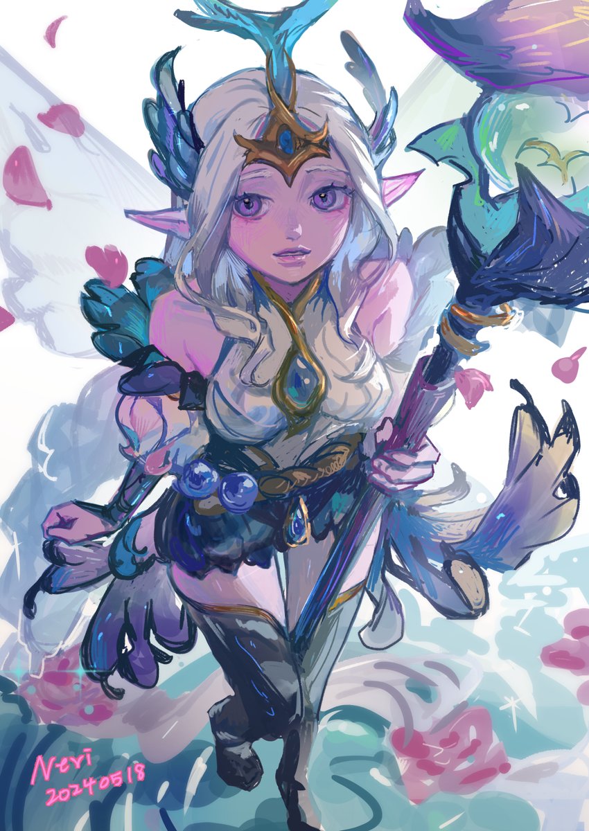 #LeagueOfLegendsFanArt
faerie court soraka