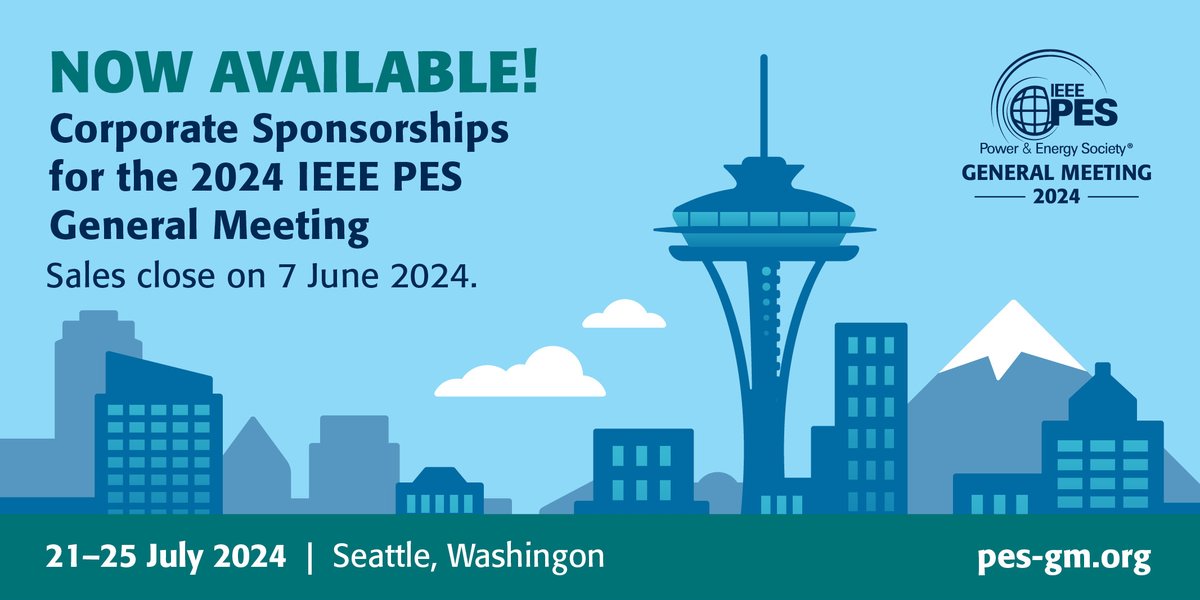 ✅ Check out! The corporate sponsorship opportunities for the upcoming 2024 @ieeepesgm, 21 - 25 July 2024 in Seattle, Washington. View Options Here▶️ bit.ly/47vtQmJ ... Sales close on 7 June 2024. #ieeepes #ieeepesgm #corporatesponsorships