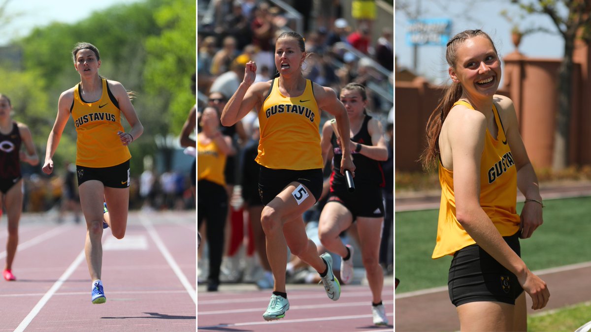 Megan Geraets, Kate Carlson, and Madi Kes earned a combined six @USTFCCCA All-Region honors for @GustieTFXC, the association announced Friday Release: gogusties.com/news/2024/5/18… #GoGusties | #d3tf