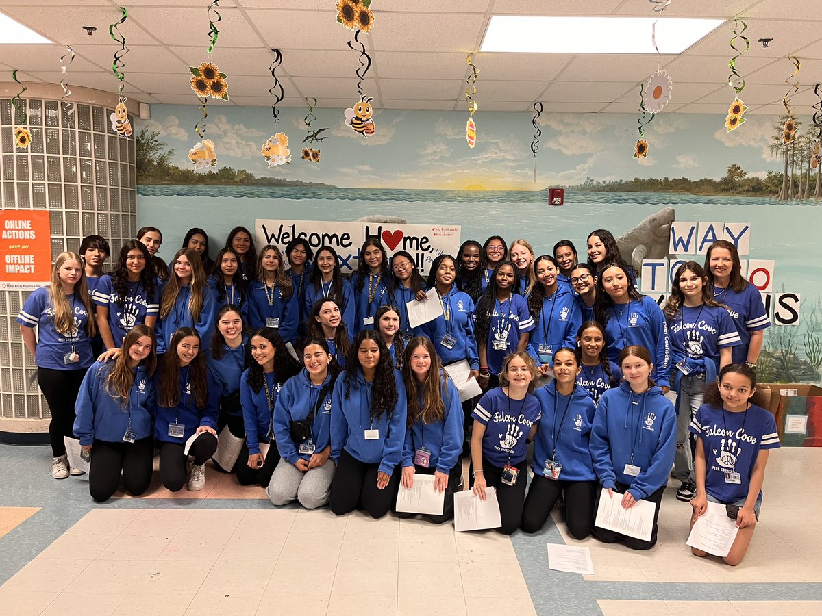Christine Harvey (@harveyspcs) on Twitter photo Peer Counselors visited Manatee Bay to share tips for success with Falcon’s incoming 6th graders. They also enjoyed seeing their wonderful former teachers. Thank you Manatee Bay!@PrincipalFCMS <a href="/ManateeBayElem/">Manatee Bay Elem</a> <a href="/FalconCovePTA/">FalconCovePTA</a> <a href="/FalconCove/">Falcon Cove Middle</a> Peer Counselors visited Manatee Bay to share tips for success with Falcon’s incoming 6th graders. They also enjoyed seeing their wonderful former teachers. Thank you Manatee Bay!@PrincipalFCMS <a href="/ManateeBayElem/">Manatee Bay Elem</a> <a href="/FalconCovePTA/">FalconCovePTA</a> <a href="/FalconCove/">Falcon Cove Middle</a>