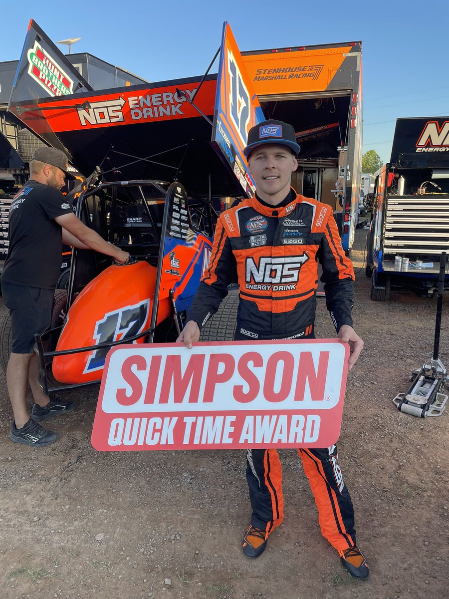 Make it 𝟯𝟬 career @SimpsonRacing Quick Times for @Haudenschild_17!