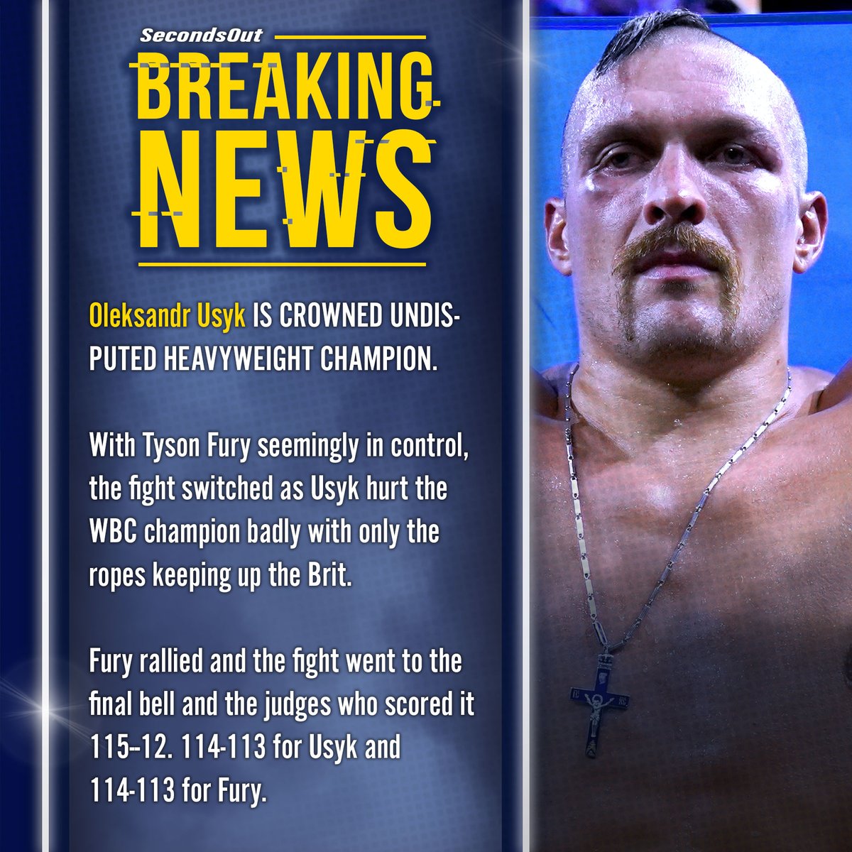 👑 @usykaa is THE NEW UNDISPUTED HEAVYWEIGHT CHAMPION! #Boxing #FuryUsyk