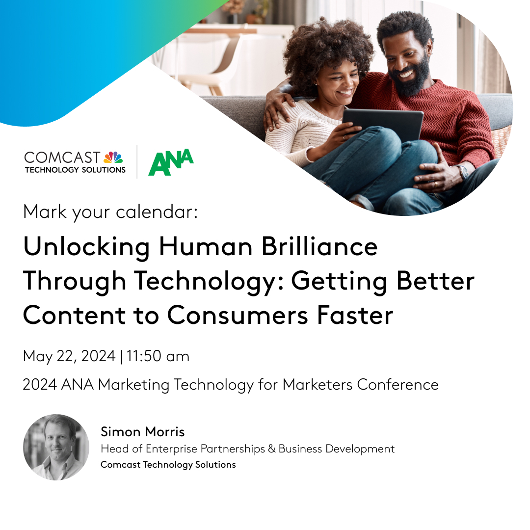 The ANA conference is this week. Let’s meet: comca.st/4bItBWZ. Make sure to attend this session where Simon Morris will cover how a fully connected tech ecosystem benefits both marketers and their audiences. #AdTech #AdOperations #ANA #ANAMarketing @ANAmarketers