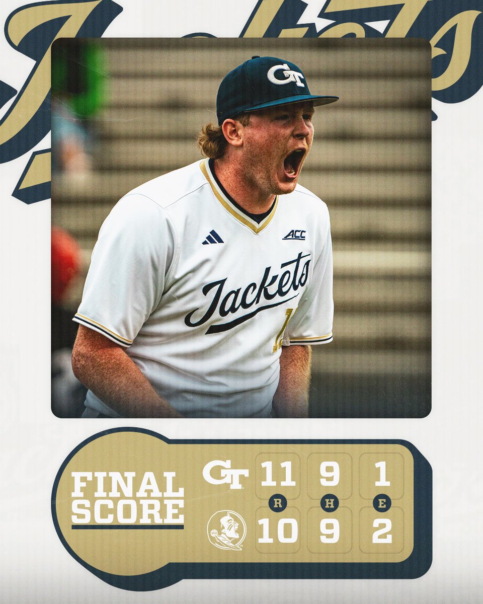 Finished the regular season strong with a win over No. 10 Florida State 💪

🔗 buzz.gt/BSB-051824

#WreckHavoc x #StingEm