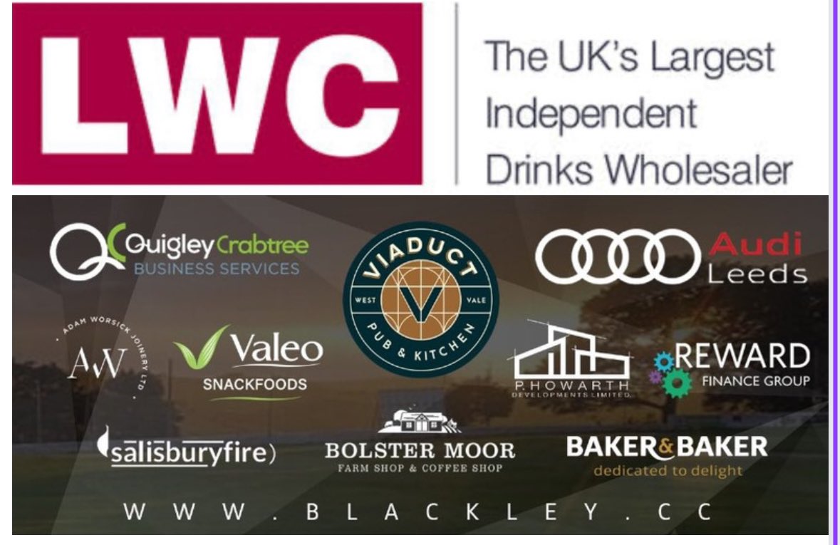🏏 Sundays Matches 🏏 19th May - 1pm start 3rd XI A v @IllingworthCC 3rd XI 4th XI H v @UpperHoptonCC 3rd XI 📡 Streaming Live youtube.com/live/w7P4wyVXQ… Massive Thank You to our Match Ball Sponsors LWC Drinks Wholesaler lwc-drinks.co.uk 💚💛🏏