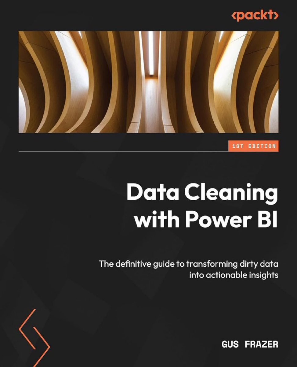 Data Cleaning with #PowerBI — The definitive guide to transforming dirty data into actionable insights: amzn.to/3y3BcRf from @PacktPublishing
————
#DataAnalyst #DataScientist #DataScience #BigData #Analytics #DataAnalytics #MachineLearning #BI #CDO #Copilot #DataLiteracy