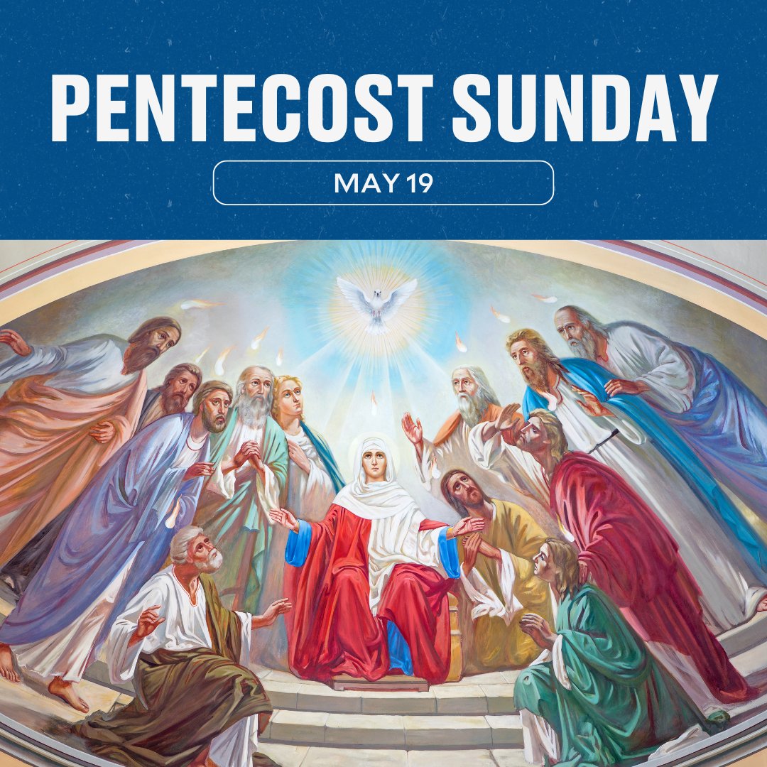 BLESSED PENTECOST 🕊️

On the 50th day of Easter, we celebrate Pentecost Sunday to commemorate the descent of the Holy Spirit upon Mother Mary and Jesus Christ's apostles. #CDNDigital