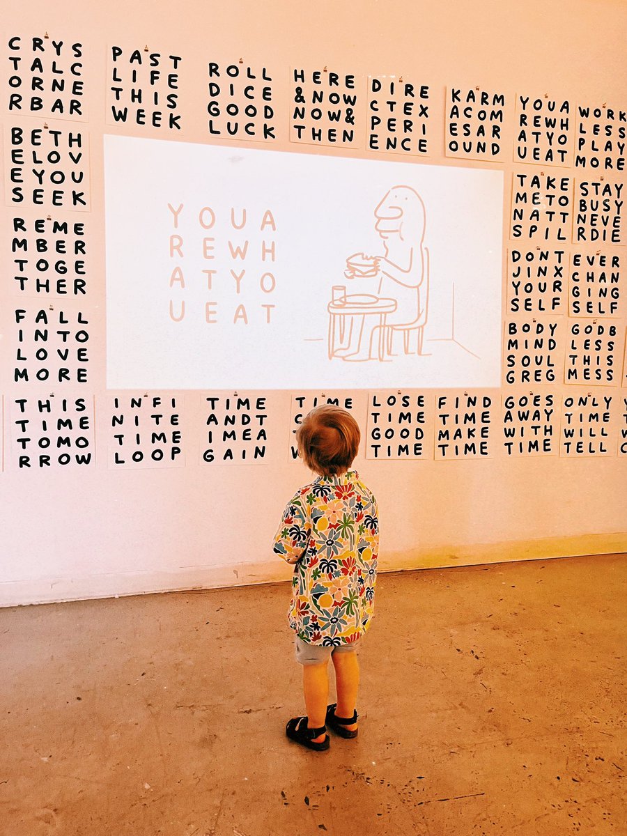 took the boy to <a href="/stefan_draws/">stefan 🍞</a>’s show tonight 💫