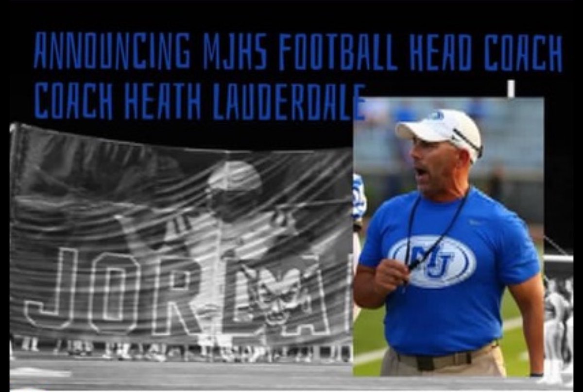 We are excited to announce Heath Lauderdale as the next Head Football Coach at Mortimer Jordan High School!