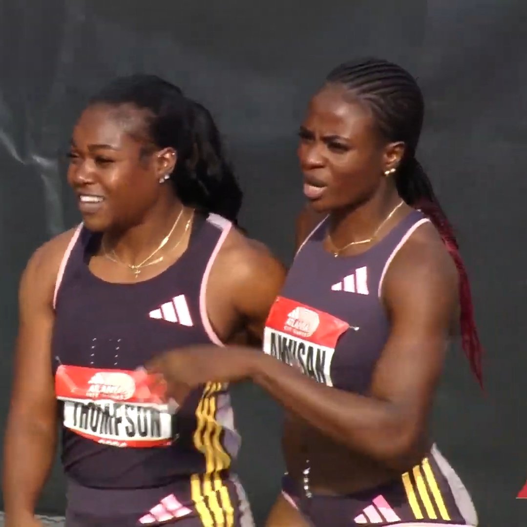Great outing today for Tobi Amusan 🇳🇬 at the Adidas Atlanta City Games! She clocked a time of 12.73s (-2.3) to finish 2nd in the women's 100mH final, behind a fast-finishing Keni Harrison 🇺🇸 who won in 12.67s. Cindy Sember 🇬🇧 was 3rd in 12.86s.