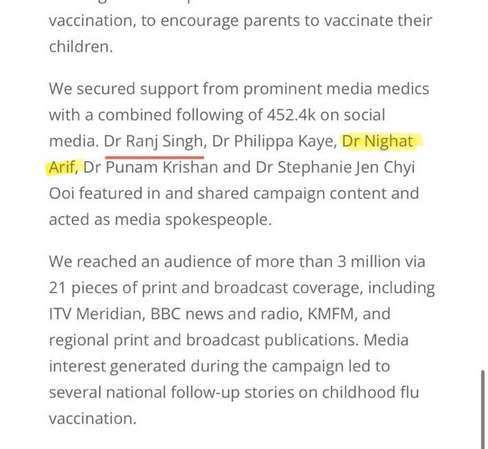 Dr Nighat Arif was part of the “MHP Mischief for AstraZeneca” vaccine promotion campaign.